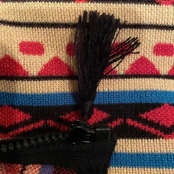 NWT VTG art to wear ethnic/tibetan buddha sweater luxury yarn artsy M - Picture 6 of 10